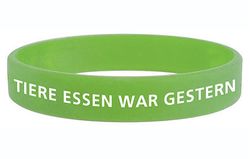 Armband: Tiere essen war gestern